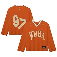 Unisex Playa Society  Orange WNBA Hockey Fashion Jersey
