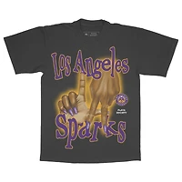 Unisex Playa Society Black Los Angeles Sparks Sketch T-Shirt