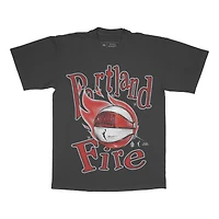 Unisex Playa Society Black Portland Fire Sketch T-Shirt