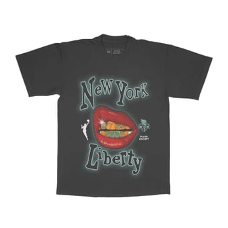 Unisex Playa Society Black New York Liberty Sketch T-Shirt
