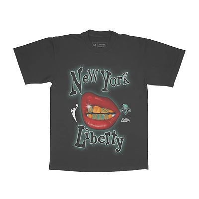 Unisex Playa Society Black New York Liberty Sketch T-Shirt
