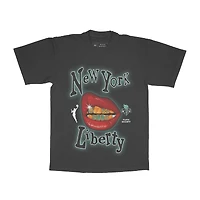 Unisex Playa Society Black New York Liberty Sketch T-Shirt