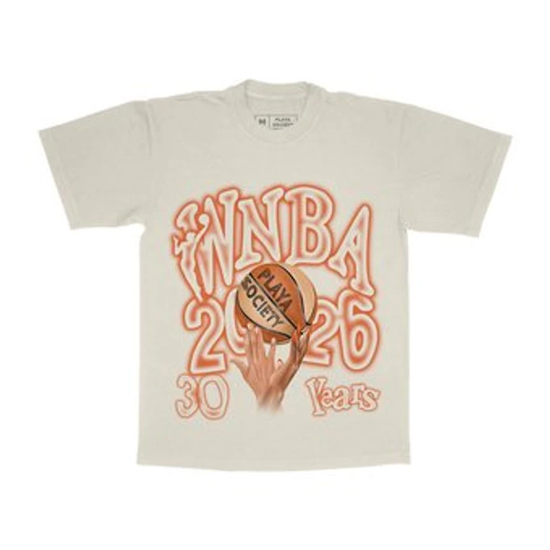 Unisex Playa Society Oatmeal WNBA Sketch T-Shirt