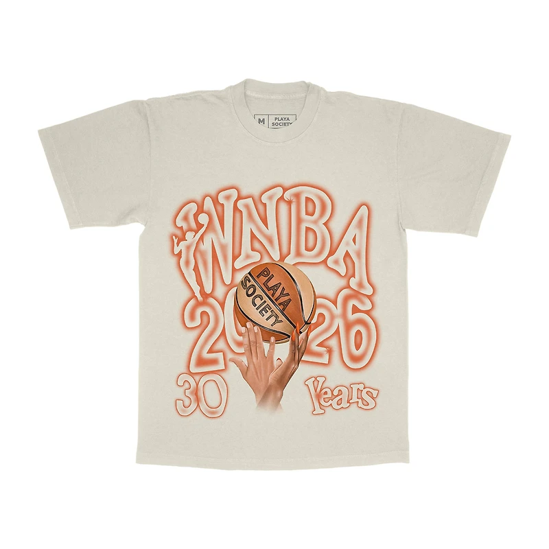 Unisex Playa Society Oatmeal WNBA Sketch T-Shirt