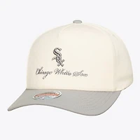 Men's Mitchell & Ness  Cream/Gray Chicago White Sox Flawless Stretch-Snapback Hat