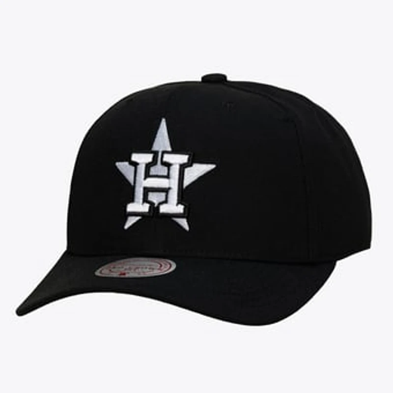 Men's Mitchell & Ness Black Houston Astros Pro Crown Snapback