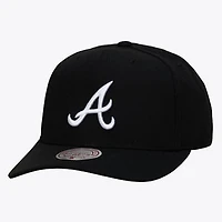 Men's Mitchell & Ness Black Atlanta Braves Pro Crown Snapback