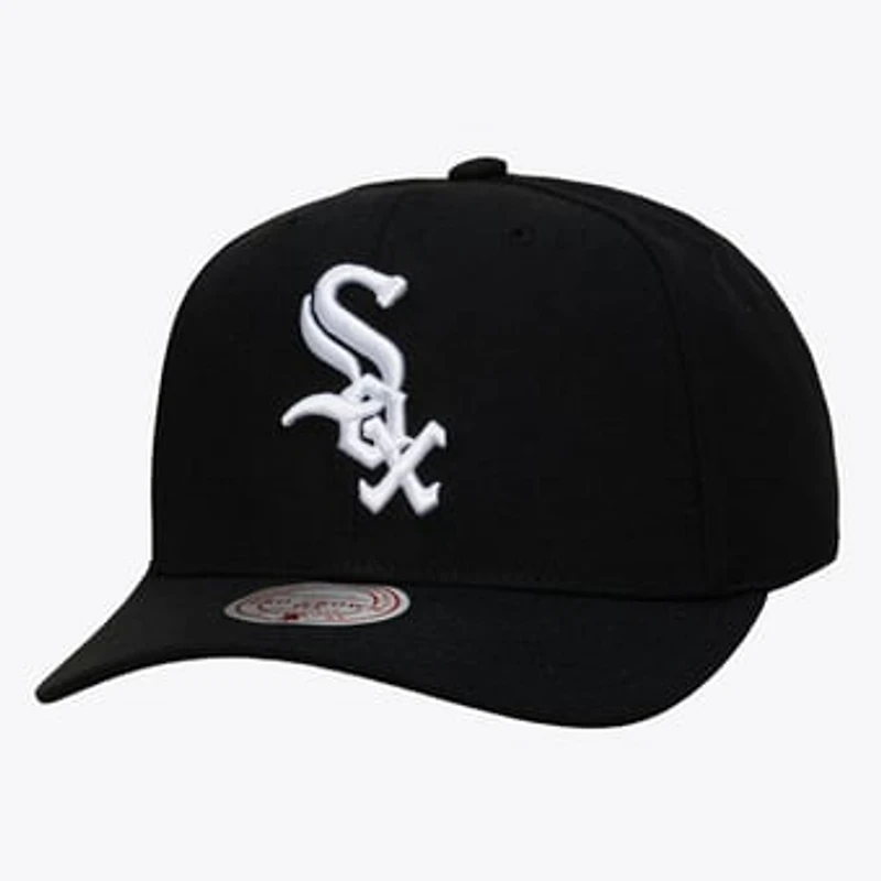 Men's Mitchell & Ness Black Chicago White Sox Black and White Pro Crown Snapback