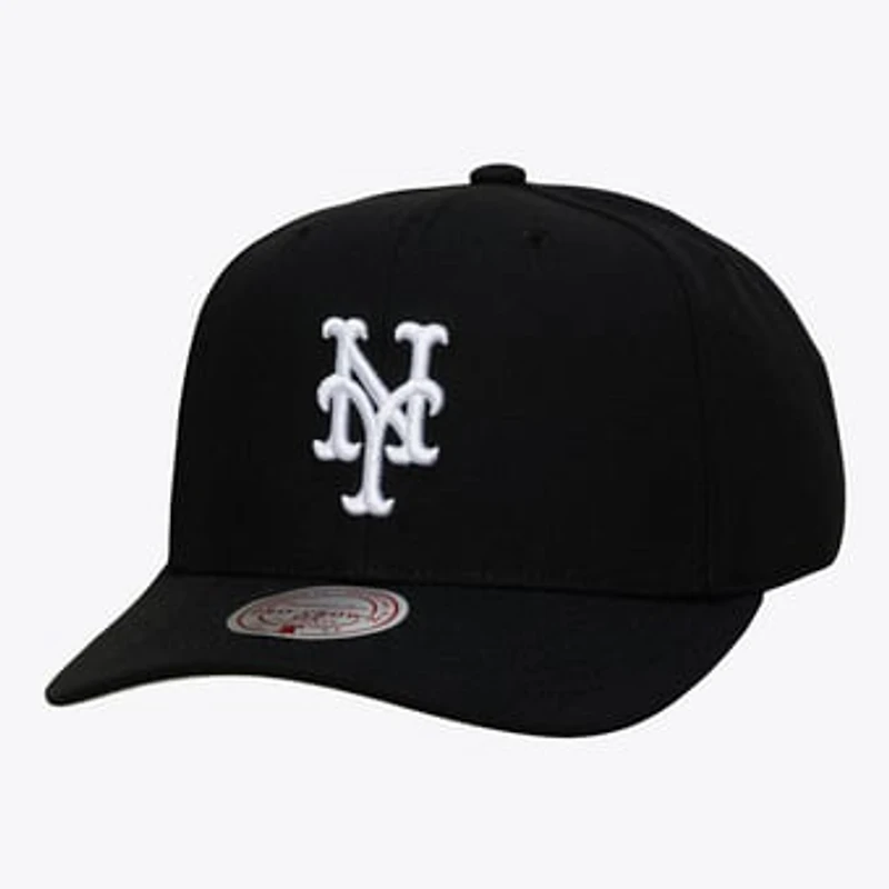 Men's Mitchell & Ness Black New York Mets Pro Crown Snapback