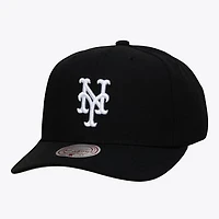 Men's Mitchell & Ness Black New York Mets Pro Crown Snapback