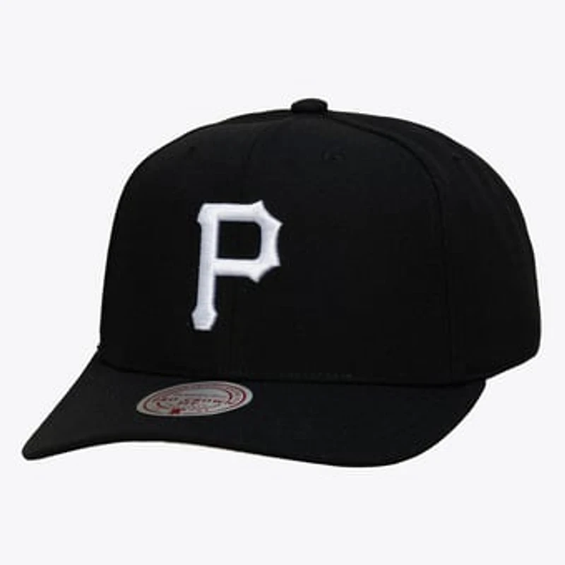 Men's Mitchell & Ness Black Pittsburgh Pirates Black and White Pro Crown Snapback