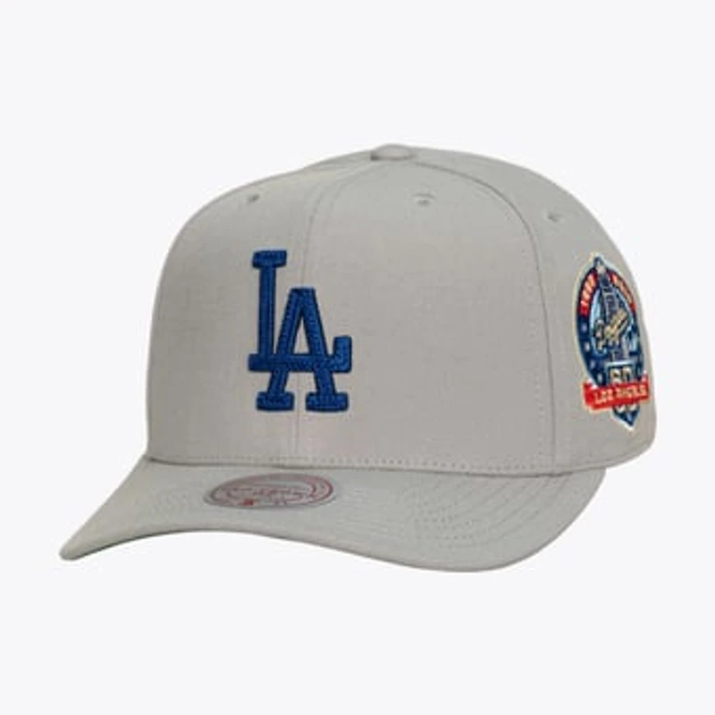 Men's Mitchell & Ness  Gray Los Angeles Dodgers Secondary Pro Snapback Hat