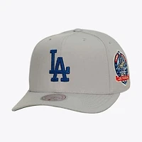 Men's Mitchell & Ness  Gray Los Angeles Dodgers Secondary Pro Snapback Hat