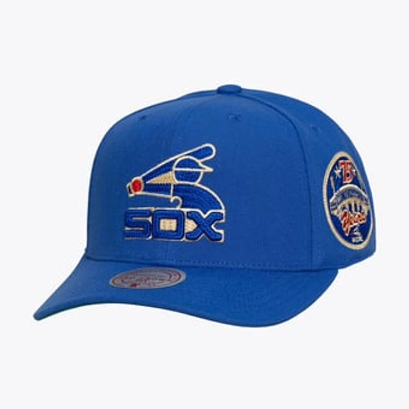 Men's Mitchell & Ness  Navy Chicago White Sox Secondary Pop Pro Snapback Hat