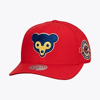 Men's Mitchell & Ness  Red Chicago Cubs Secondary Pop Pro Snapback Hat