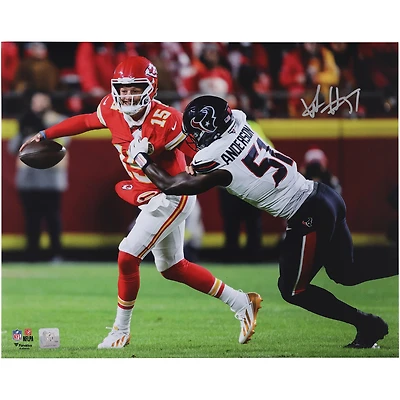 Will Anderson Jr. Houston Texans Autographed 16" x 20" Sacking Patrick Mahomes Photograph