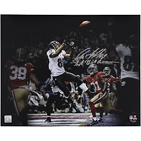 Anquan Boldin Baltimore Ravens Autographed 16" x 20" Super Bowl XLVII Touchdown Catch Spotlight Photograph with "SB XLVII Champs" Inscription