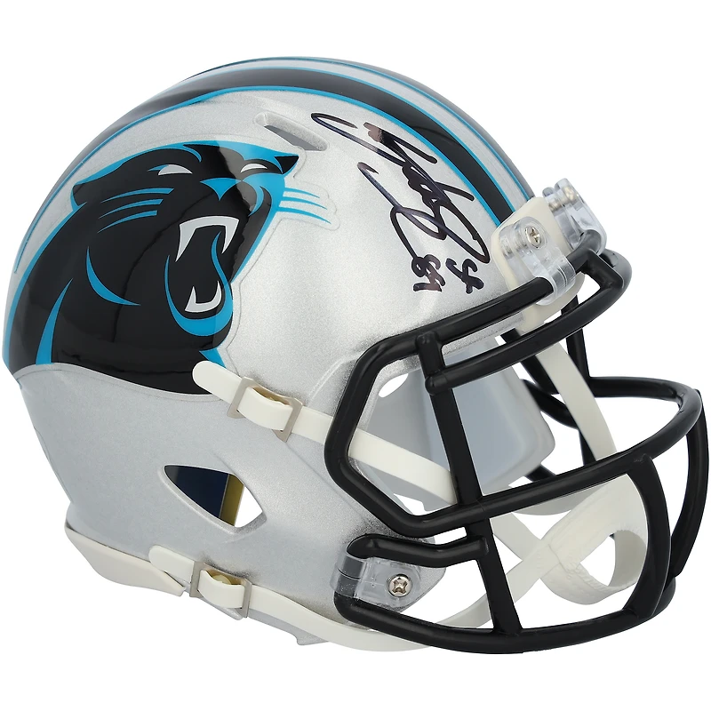 Steve Smith Carolina Panthers Autographed Riddell Speed Mini Helmet