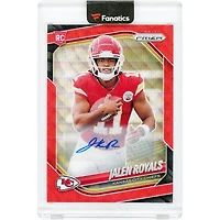 Jalen Royals Kansas City Chiefs Autographed 2025 Panini Prizm Red Wave Prizm #341 #93/149 Rookie Card