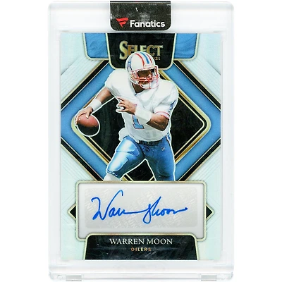 Warren Moon Houston Oilers Autographed 2021 Panini Select Silver Prizm #SIP-WMO #71/75 Card