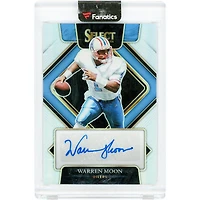 Warren Moon Houston Oilers Autographed 2021 Panini Select Silver Prizm #SIP-WMO #71/75 Card