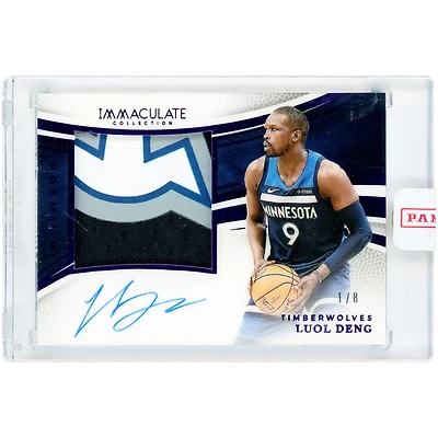 Luol Deng Minnesota Timberwolves Autographed 2024-25 Panini Immaculate Collection Tri-Color Game-Used Relic Purple #PPA-LUO #1/8 Card