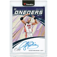 Alonzo Mourning Miami Heat Autographed 2024-25 Panini One & One The Oneders #TOS-MOU #62/75 Card