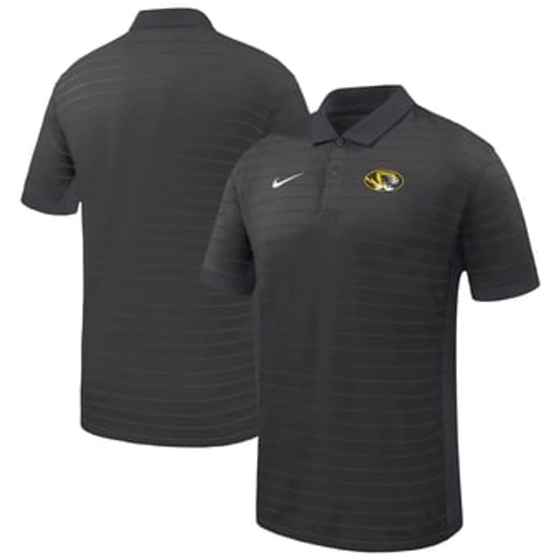 Men's Nike Black Missouri Tigers Victory Stripe Dri-FIT Polo