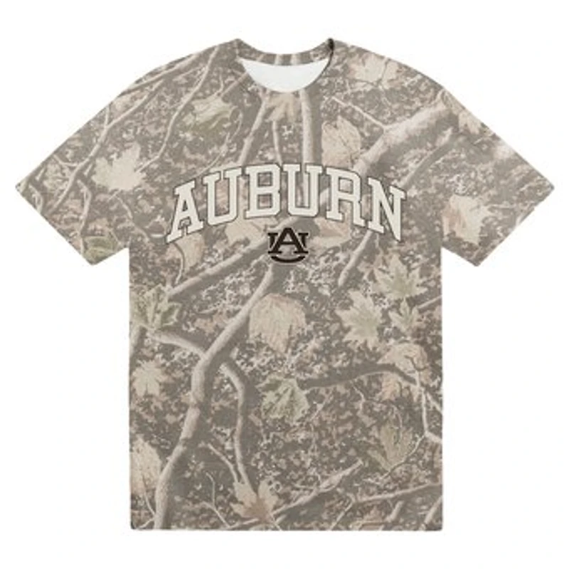 Men's Uscape Apparel Camo Auburn Tigers Back Bay Heavyweight T-Shirt