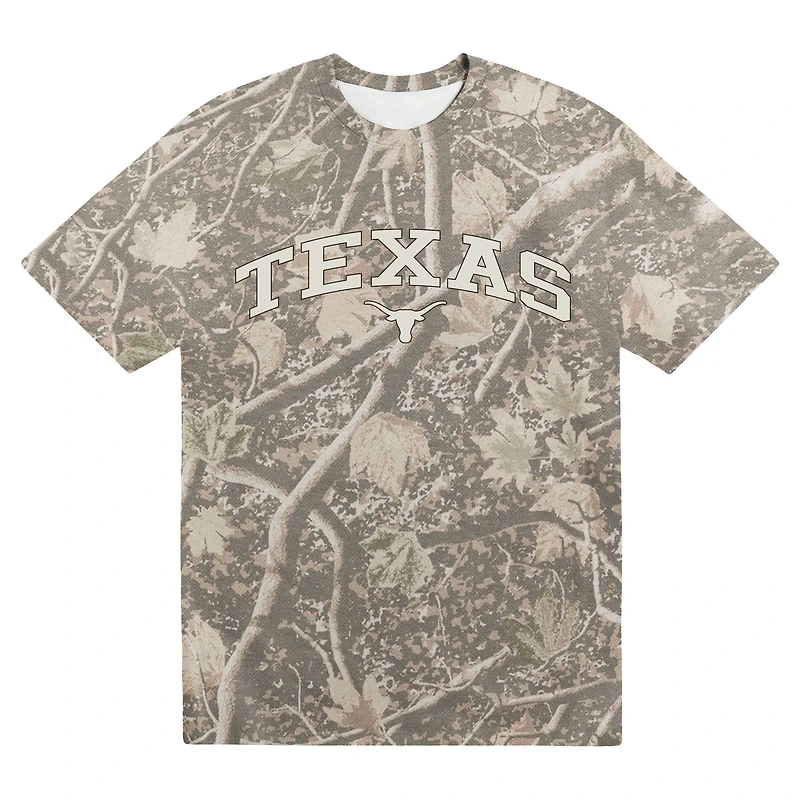 Men's Uscape Apparel Camo Texas Longhorns Back Bay Heavyweight T-Shirt