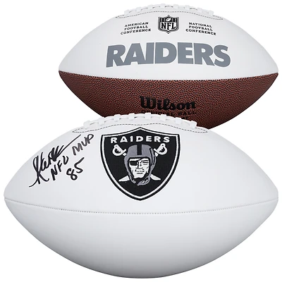 Marcus Allen Los Angeles Raiders Autographed Wilson White Panel Football with "NFL MVP 85" Inscription