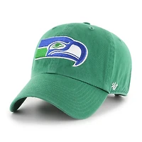 '47  Green Seattle Seahawks Throwback Clean Up Adjustable Hat
