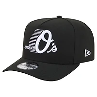 Men's New Era  Black Baltimore Orioles Motion A-Frame 9FIFTY Snapback Hat