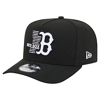 Men's New Era  Black Boston Red Sox Motion A-Frame 9FIFTY Snapback Hat