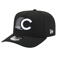 Men's New Era  Black Chicago Cubs Motion A-Frame 9FIFTY Snapback Hat
