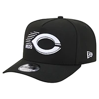 Men's New Era  Black Cincinnati Reds Motion A-Frame 9FIFTY Snapback Hat