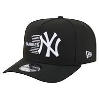Men's New Era  Black New York Yankees Motion A-Frame 9FIFTY Snapback Hat