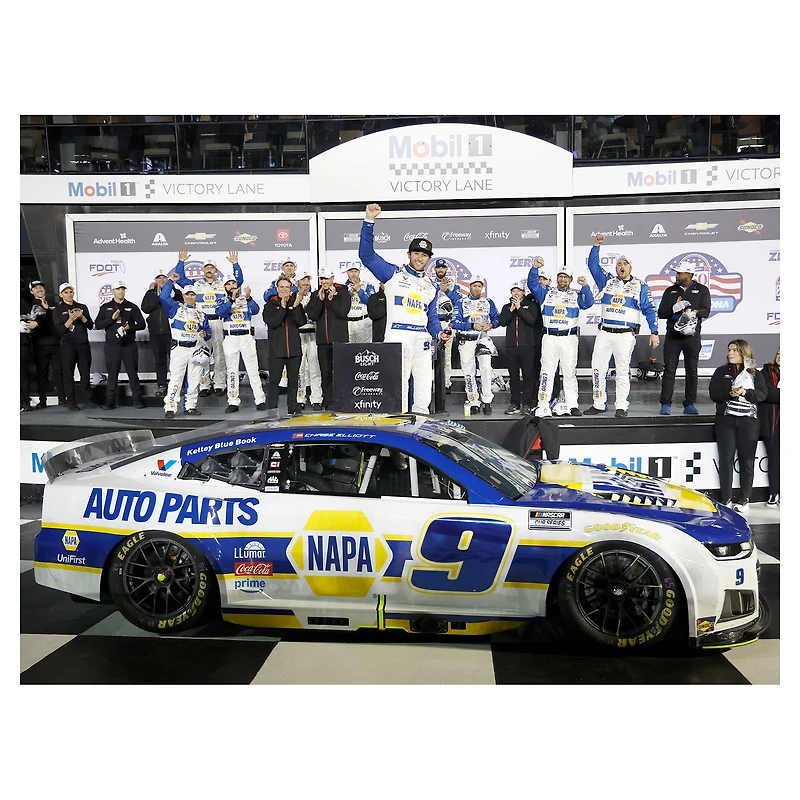 Action Racing Chase Elliott 2026 America 250 Florida Duel 2 Race Win 1:64 Regular Paint Foil Numbers Die-Cast Chevrolet Camaro ZL1