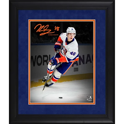 Matthew Schaefer New York Islanders Facsimile Signature Framed 11" x 14" Spotlight Photograph