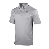 Men's Columbia White Bowman Gray Stadium Omni-Wick Golden Hills Polo