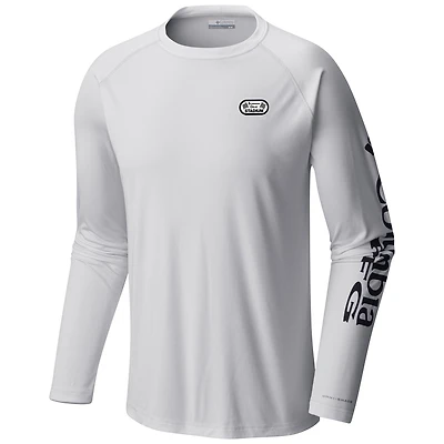Men's Columbia Gray Bowman Gray Stadium Terminal Tackle Omni-Wick Long Sleeve Shirt