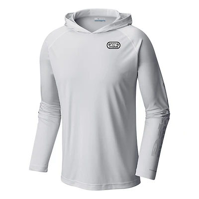 Men's Columbia Gray Bowman Gray Stadium Terminal Tackle Omni-Wick Hoodie