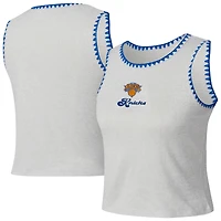 Women's Concepts Sport  Gray New York Knicks Neptune Hacci Knit Tank Top