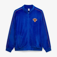 Unisex Concepts Sport  Blue New York Knicks Archives Velour Full-Zip Jacket