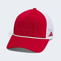Men's adidas  Crimson/White Indiana Hoosiers Foam Front Trucker Adjustable Hat
