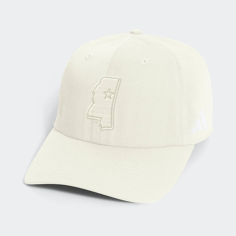 Men's adidas Beige Mississippi State Bulldogs Slouch Adjustable Hat