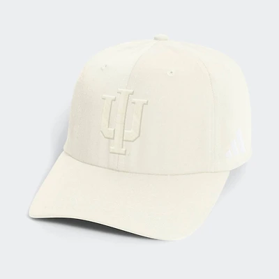 Men's adidas Beige Indiana Hoosiers Slouch Adjustable Hat