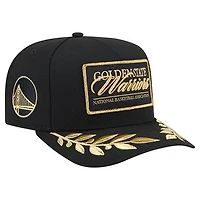 Men's New Era  Black Golden State Warriors Golden 9FIFTY Snapback Hat