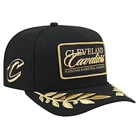 Men's New Era  Black Cleveland Cavaliers Golden 9FIFTY Snapback Hat