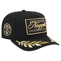 Men's New Era  Black Denver Nuggets Golden 9FIFTY Snapback Hat